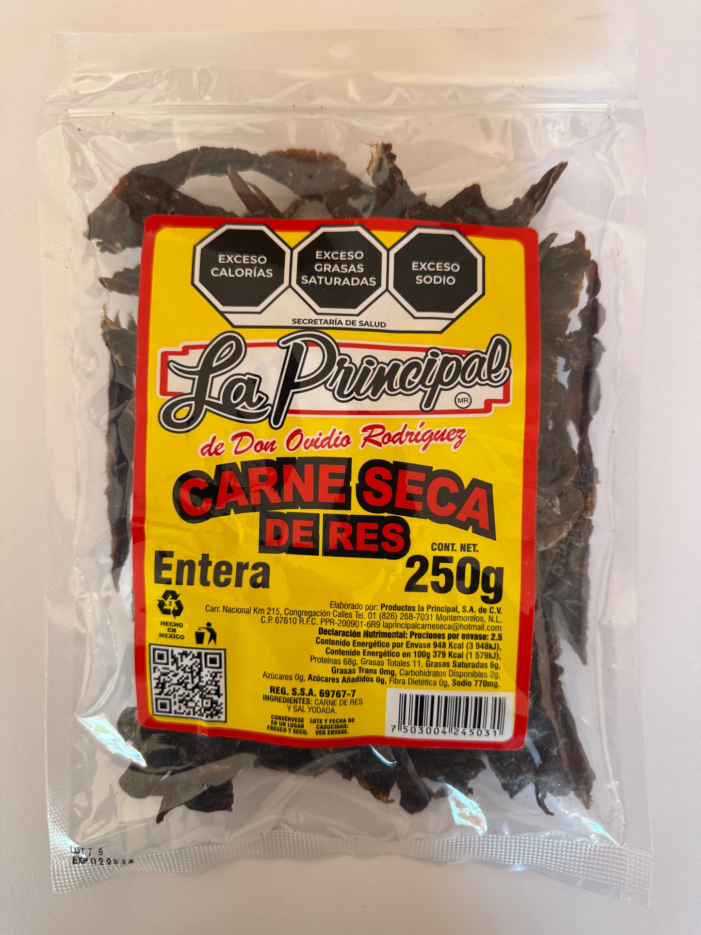 Carne Seca de Res - Tazajo