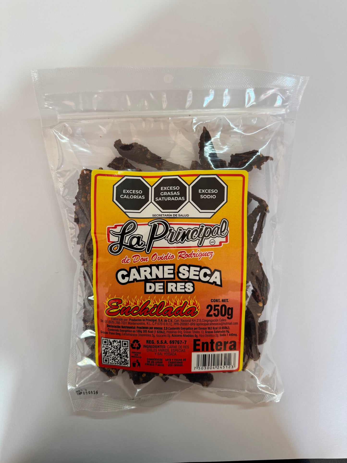 Carne Seca de Res - Enchilada