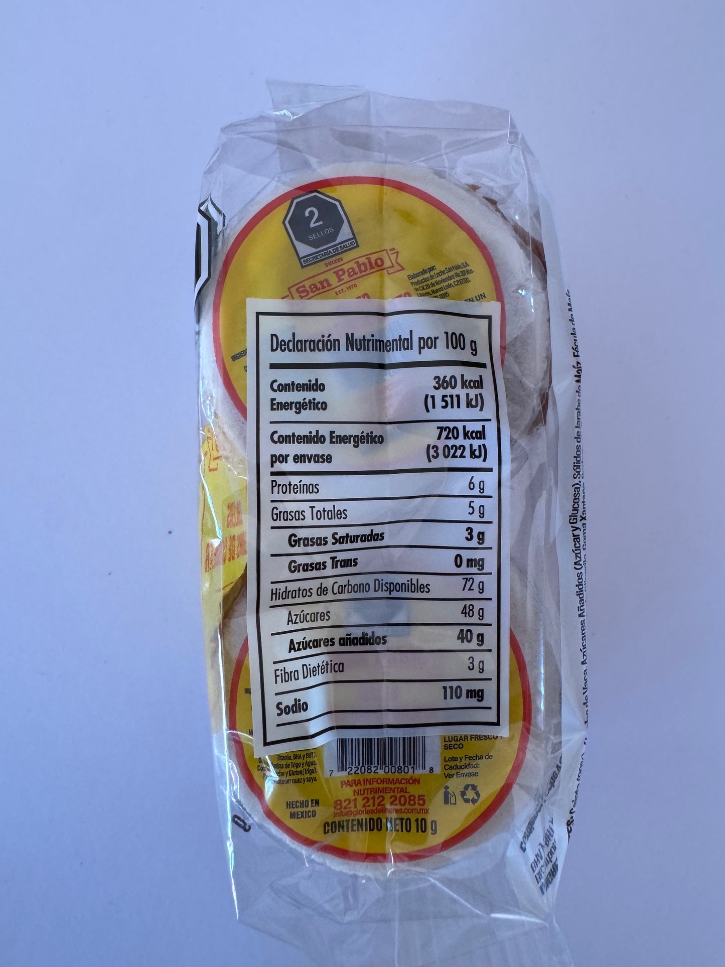 Obleas rellenas de cajeta - San Pablo