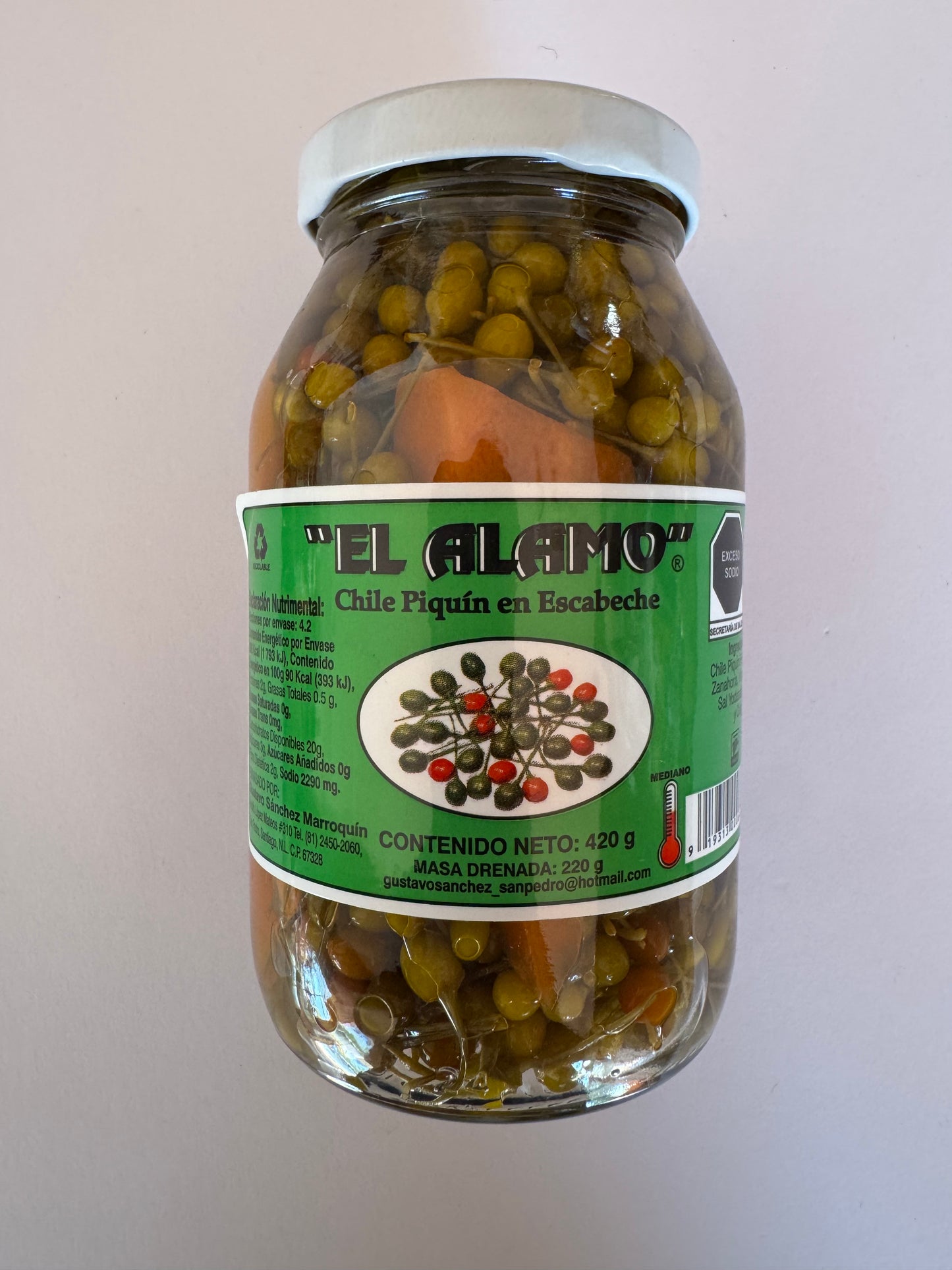 Chile piquín en escabeche - El Alamo